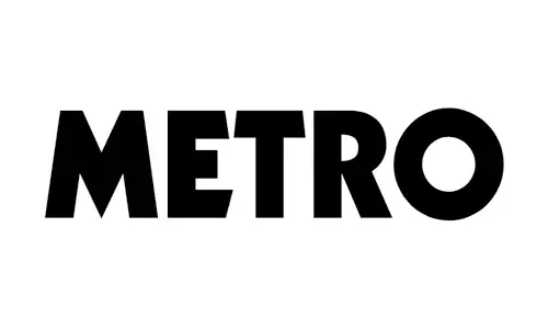 The word METRO in bold, black, all-caps letters on a white background.
